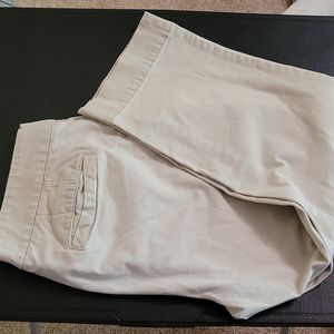 Beige Tommy Crop Pant